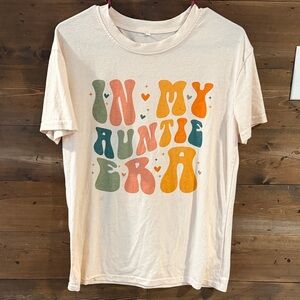 Graphic Kids Tee - 'In My Auntie's Era' Pink